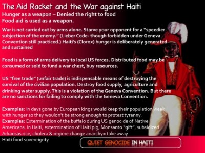 The Aid Racket: Food Aid and promoting hunger as a Weapon