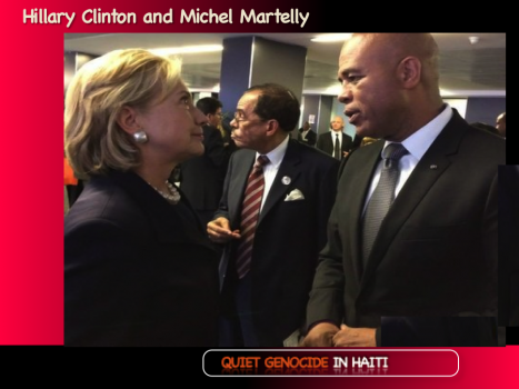 Hillary Clinton and Michel Martelly